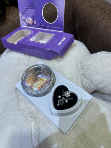 STREE REAL OYSTER PEARL SET(Earrings + Ring + Chain) photo review