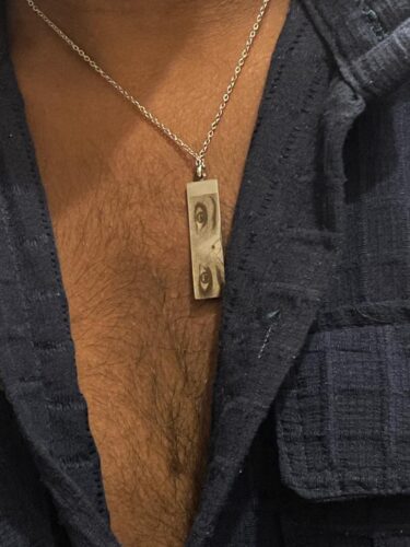 Personalized Eye Pendant, Personalized Eye Necklace Jewellery photo review