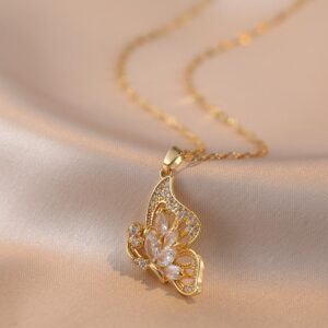 Sparkling Butterfly Dream Necklace