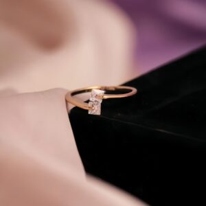 Duet Gem Open Ring