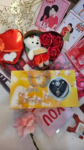 STREE REAL OYSTER PEARL SET(Earrings + Ring + Chain) photo review