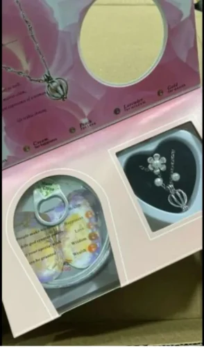 STREE REAL OYSTER PEARL SET(Earrings + Ring + Chain) photo review