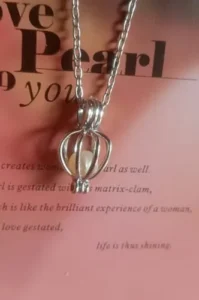 STREE REAL OYSTER PEARL SET(Earrings + Ring + Chain) photo review