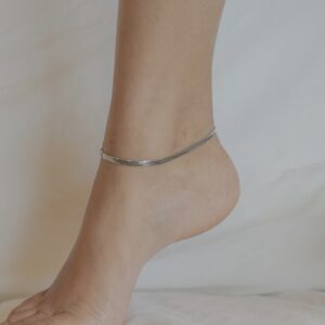 Elegant Stainless Steel Snake Anklet